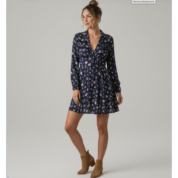 Free People Dresses & Skirts - Free People Good Days Long Sleeve Minidress Size X-Small NWT